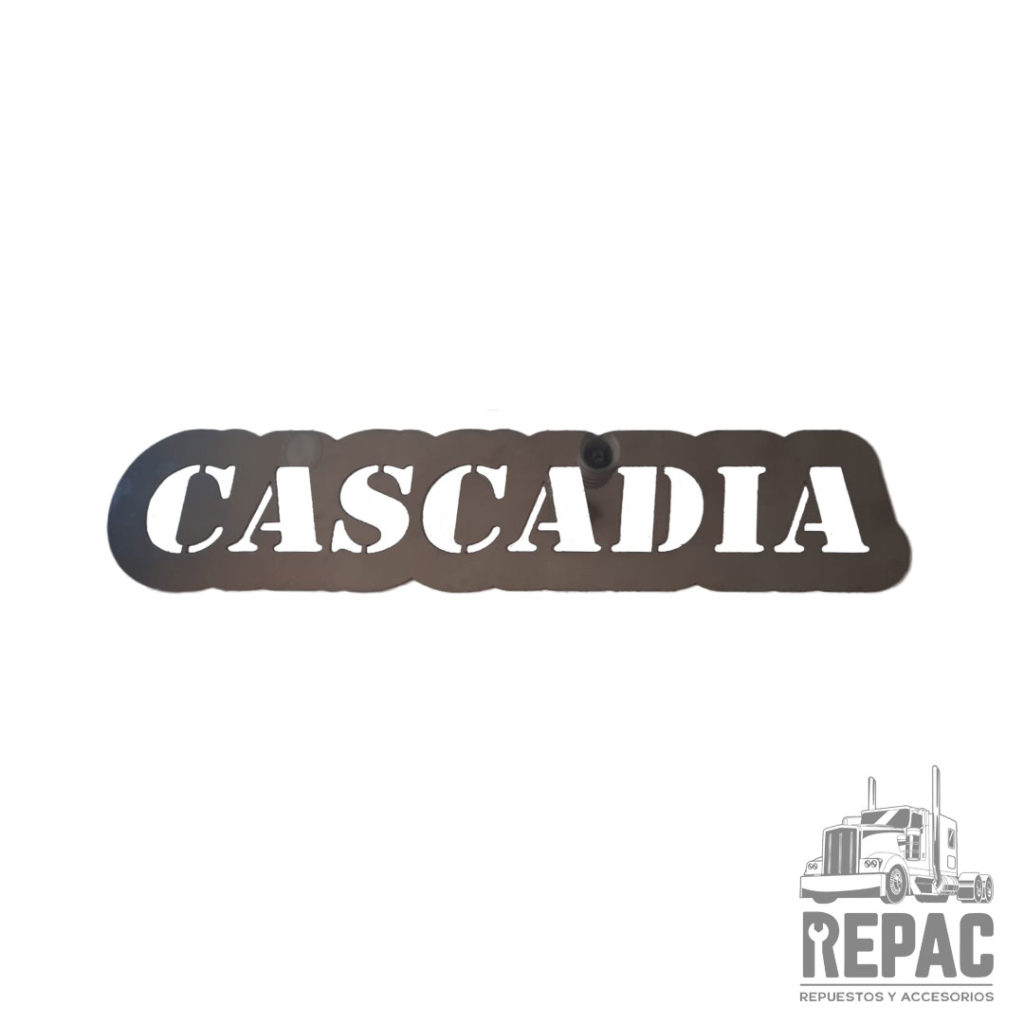 Emblema Cascadia en Acero Inoxidable 1