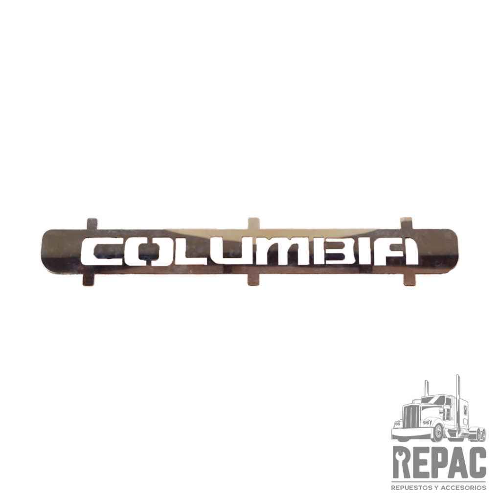 Emblema Columbia para Capo en Acero Inoxidable